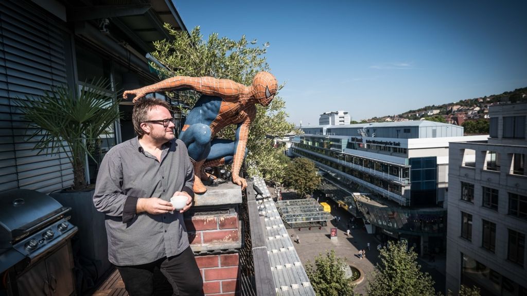 Dachterrassen in Stuttgart: Spiderman im Olivenhain