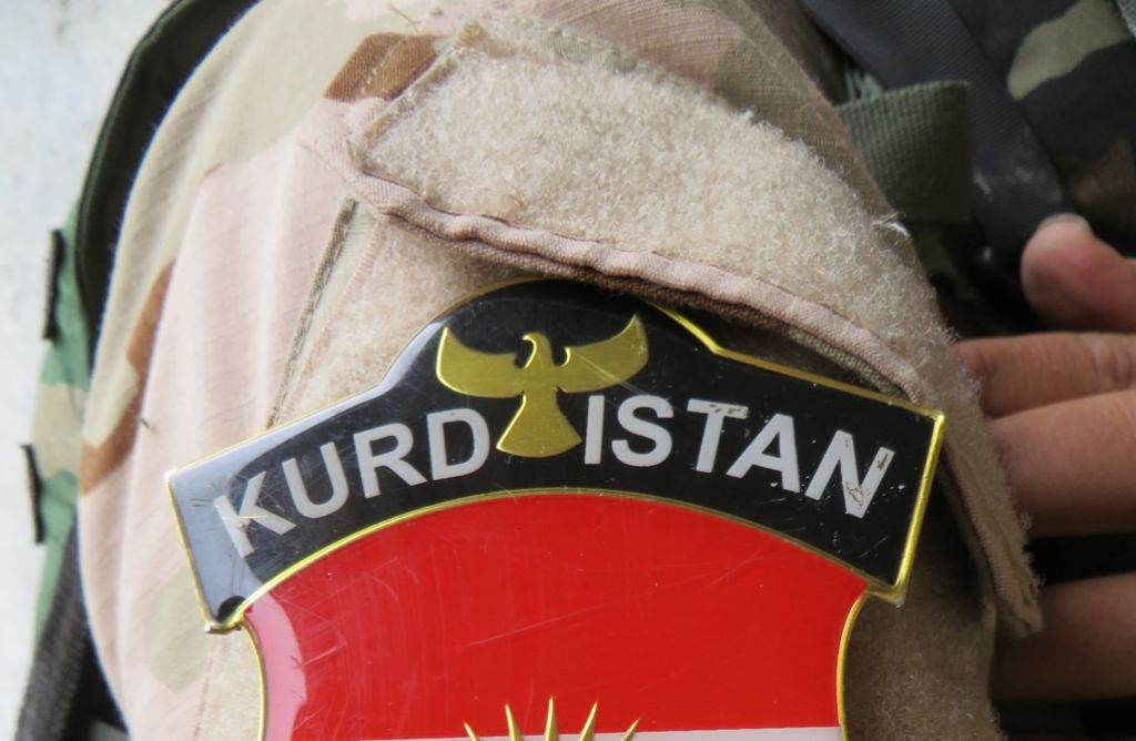 Kurden sind ein stolzes Volk – entsprechend gern tragen die Peschmerga das Wappen auf der Schulter.