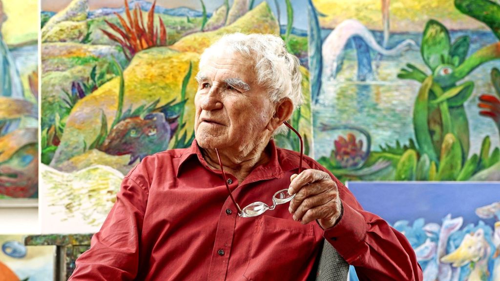 Altdorf: Wie der Künstler Hans Bäurle erblindet und weiter malt