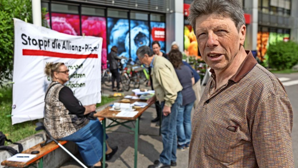 Allianz-Neubau in Stuttgart-Vaihingen: Initiative macht erneut gegen Allianz mobil