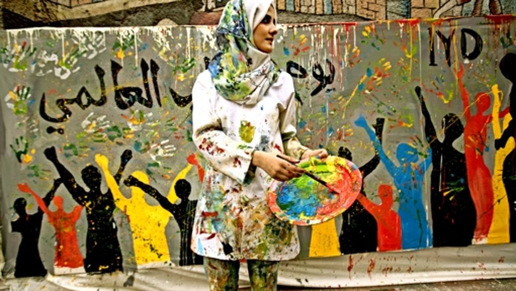 Flüchtlingscamp in Gaza: Mit Farben gegen die Tristesse