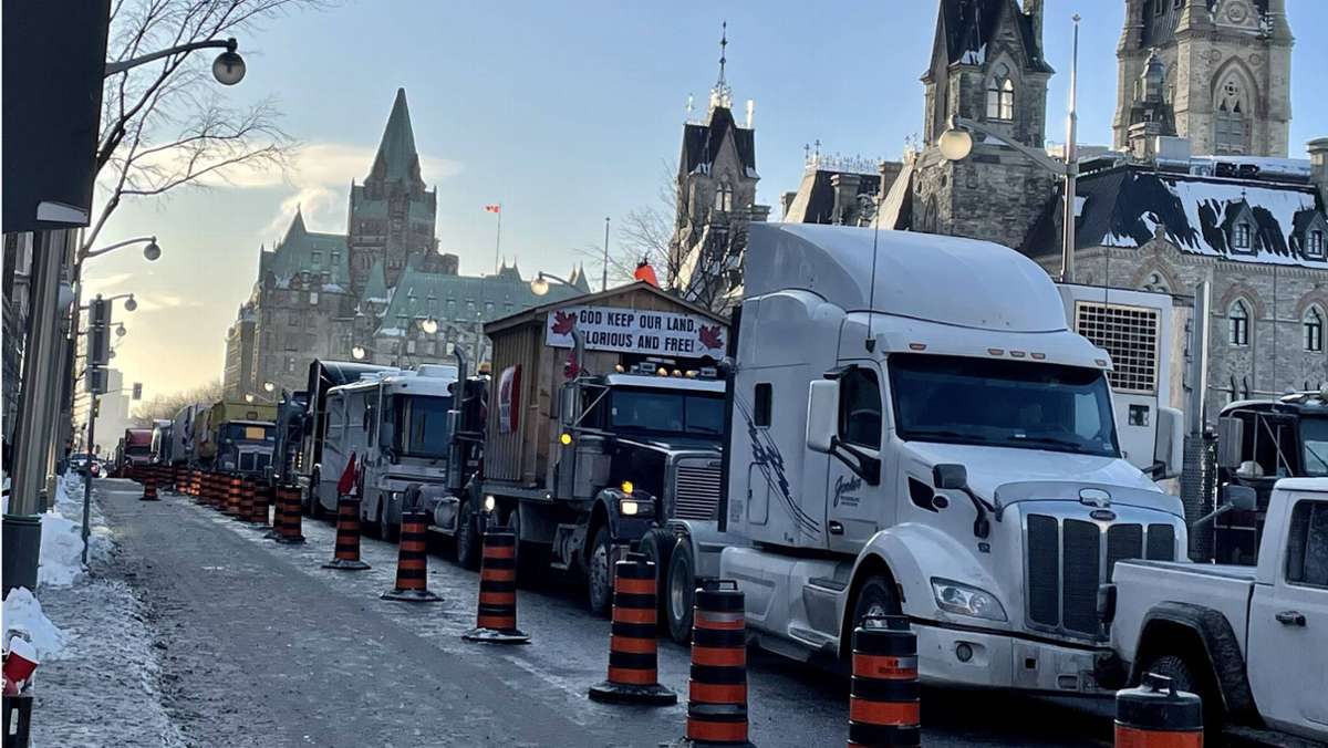 Corona-Demo in Ottawa: Trucker-Protest macht Kanadiern Angst