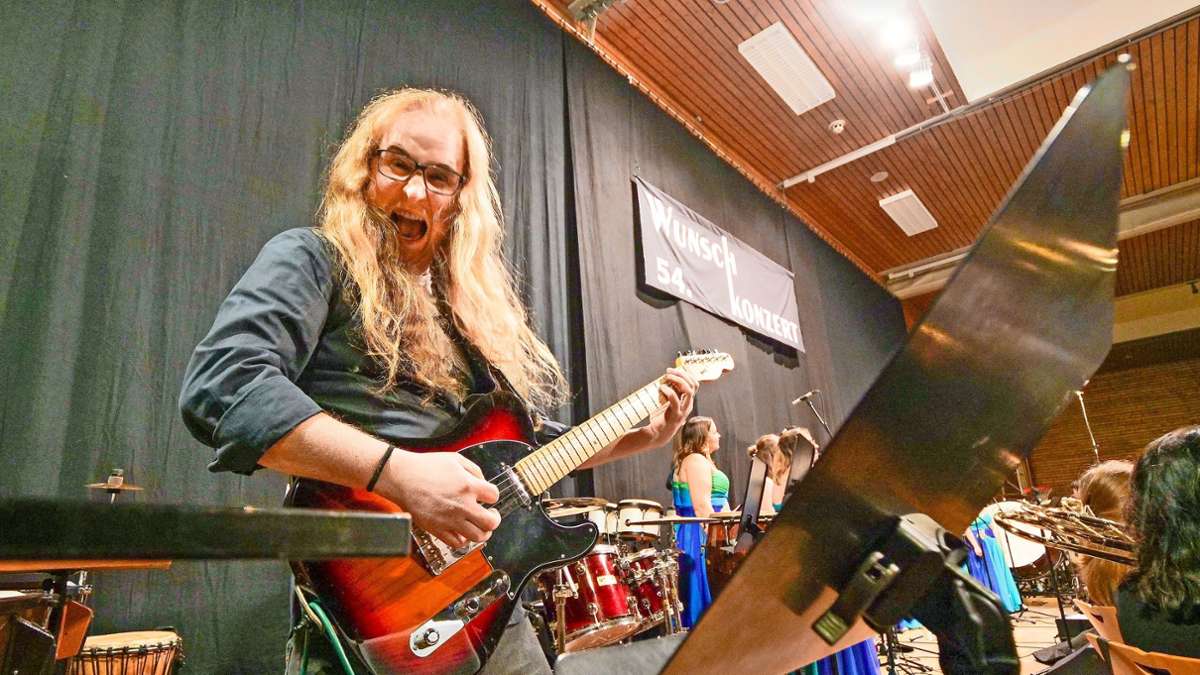 Der Fateful-Finality-Frontman auf ungewohntem Terrain: Metal-Gitarrist trifft auf den  Musikverein Malmsheim