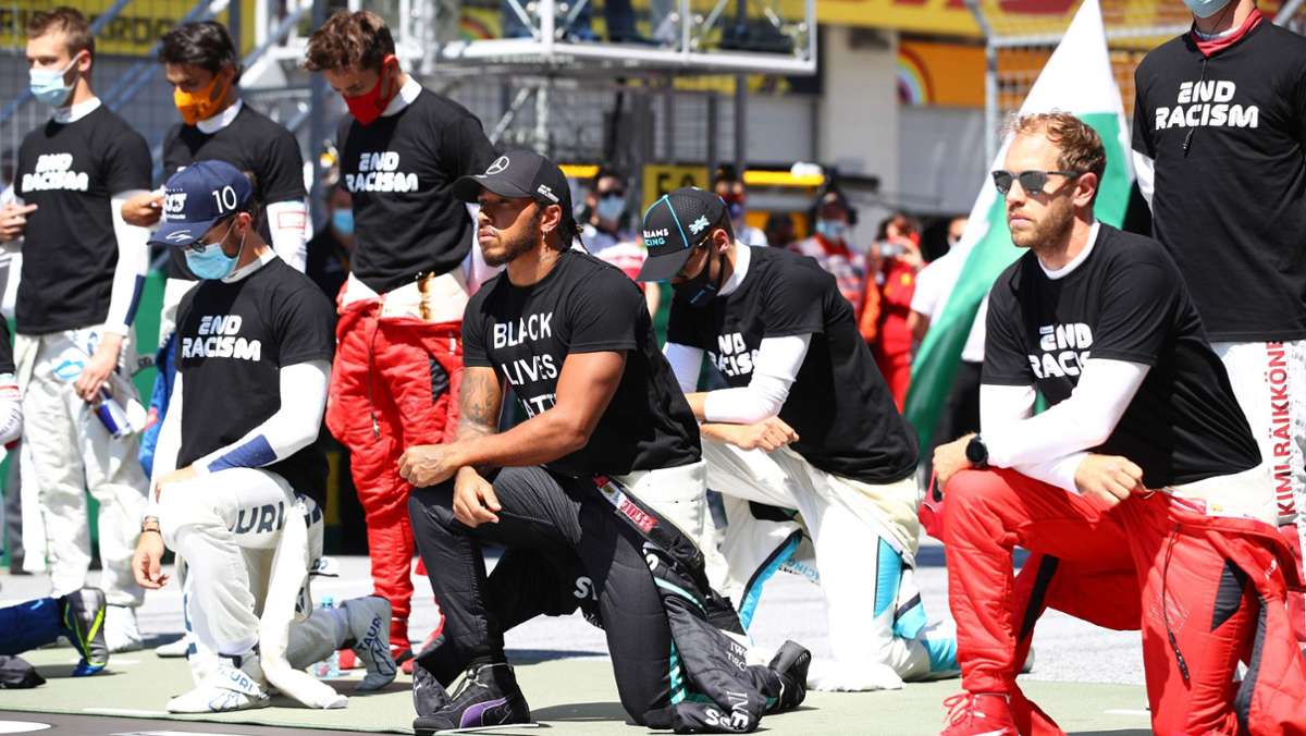 Formel 1 in Österreich: 14 von 20 Fahrern knien für Black-Lives-Matter-Protest