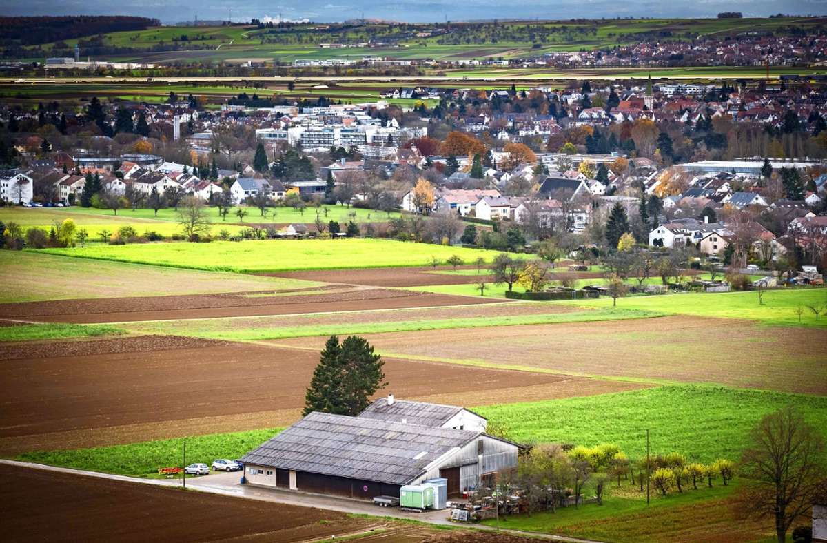 Landwirtschaft, Städtebau, Naturschutz und Erholungsräume konkurrieren in der Region Stuttgart um Flächen. Foto: Lichtgut/Achim Zweygarth