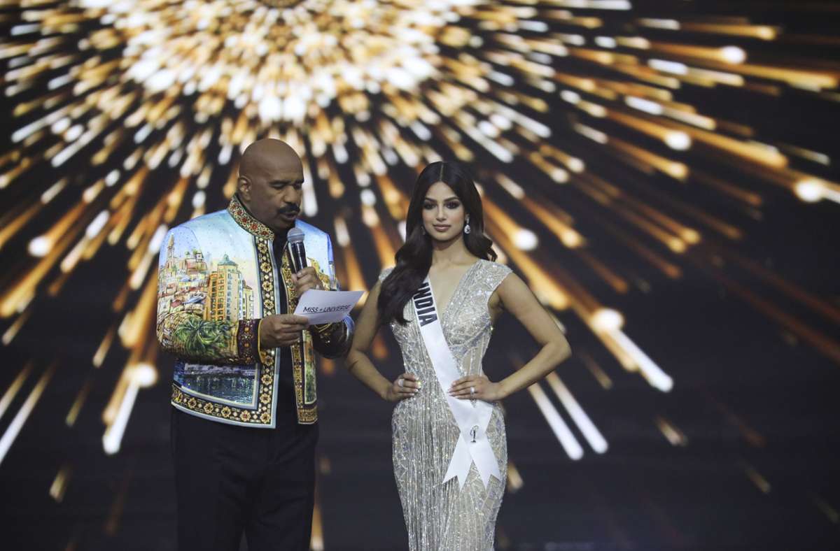 Harnaaz Sandhu ist die neue Miss Universe. Foto: dpa/Ilia Yefimovich