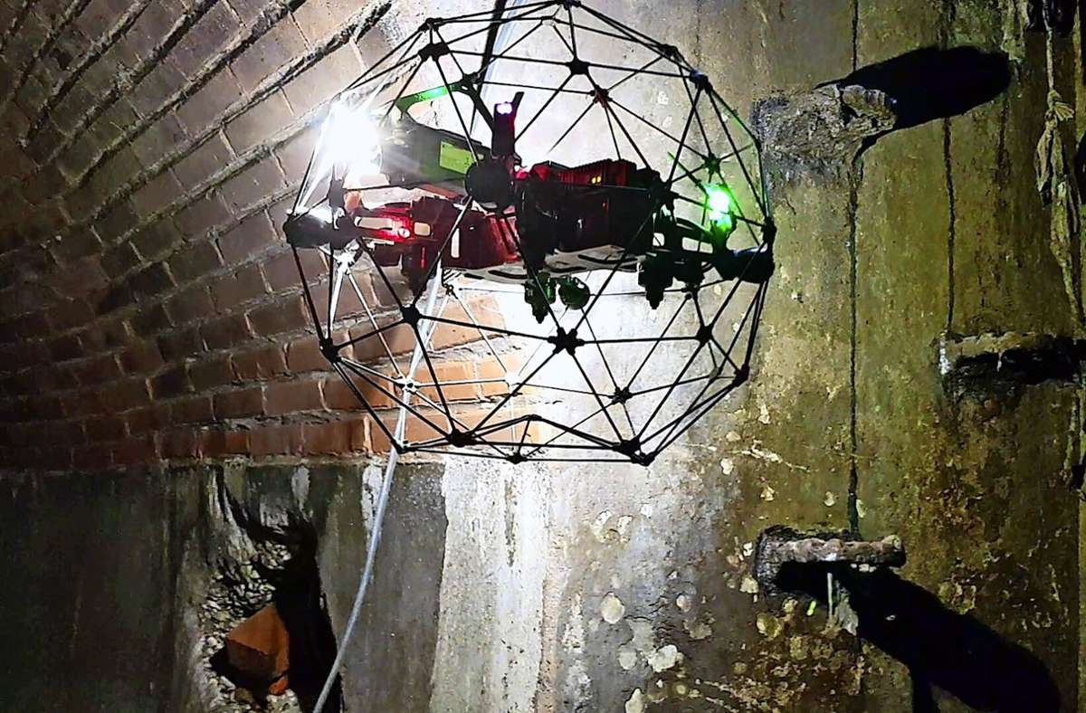 Besonders in schwer zugänglichen Kanälen können Drohnen gut zur Inspektion eingesetzt werden. Foto: Stadt Esslingen