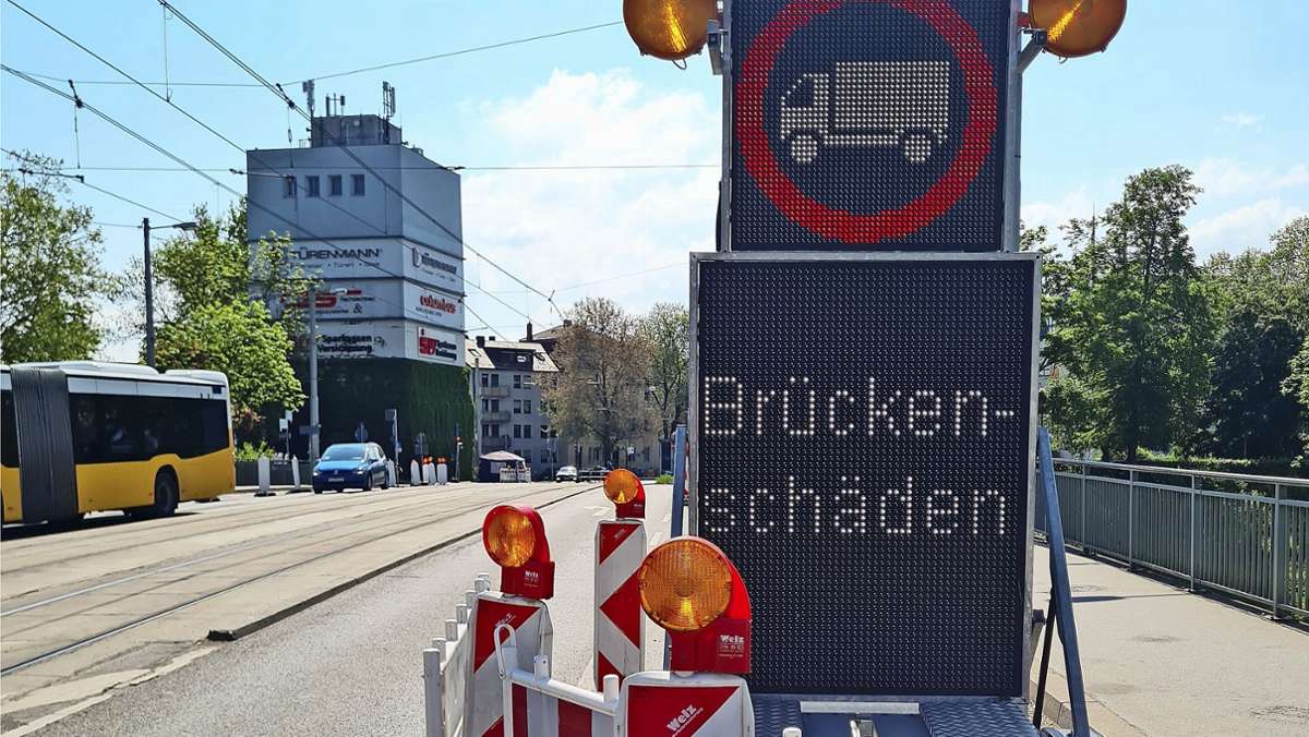 Reaktionen auf marode Rosensteinbrücke in Stuttgart: Vollsperrung wäre „Katastrophe“