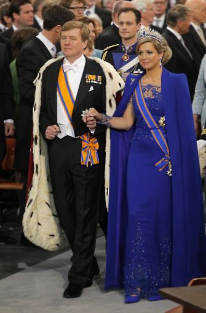 Der neue niederländische König Willem-Alexander und seine Frau Máxima