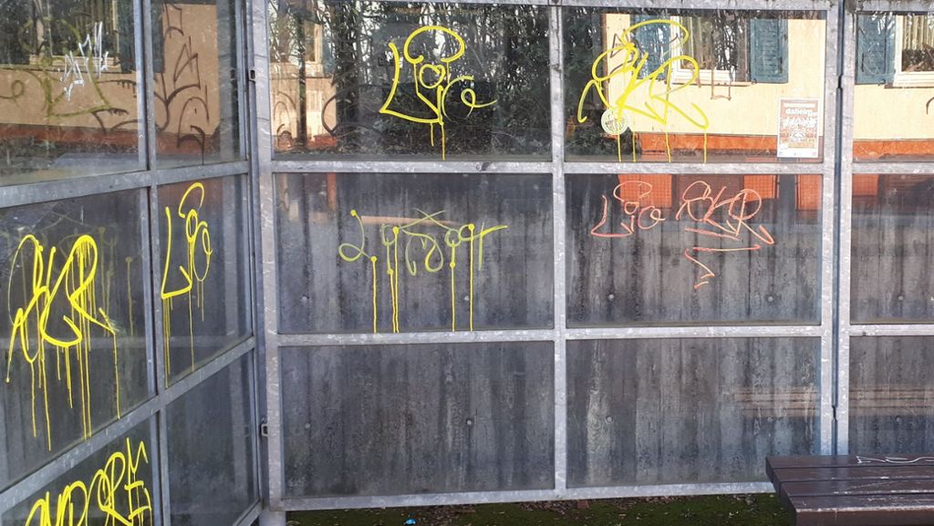 Vandalismus in Vaihingen an der Enz: Graffiti: Stadt erstattet Anzeige