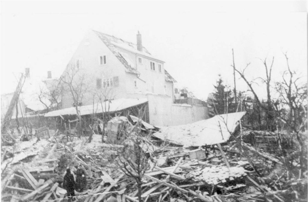 Nur wenige Gebäude überstanden den Angriff unbeschadet.