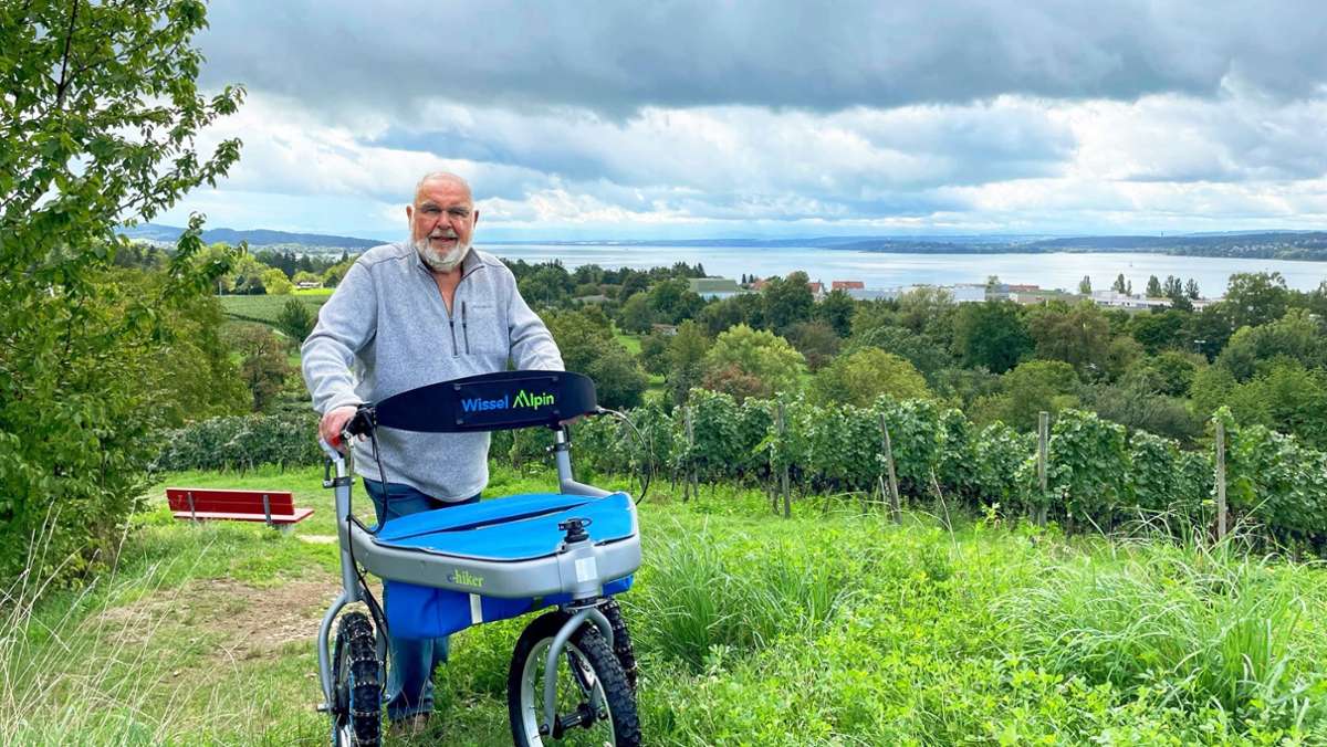 Erfinder mit 92 Jahren: Rentner baut geländegängigen Rollator
