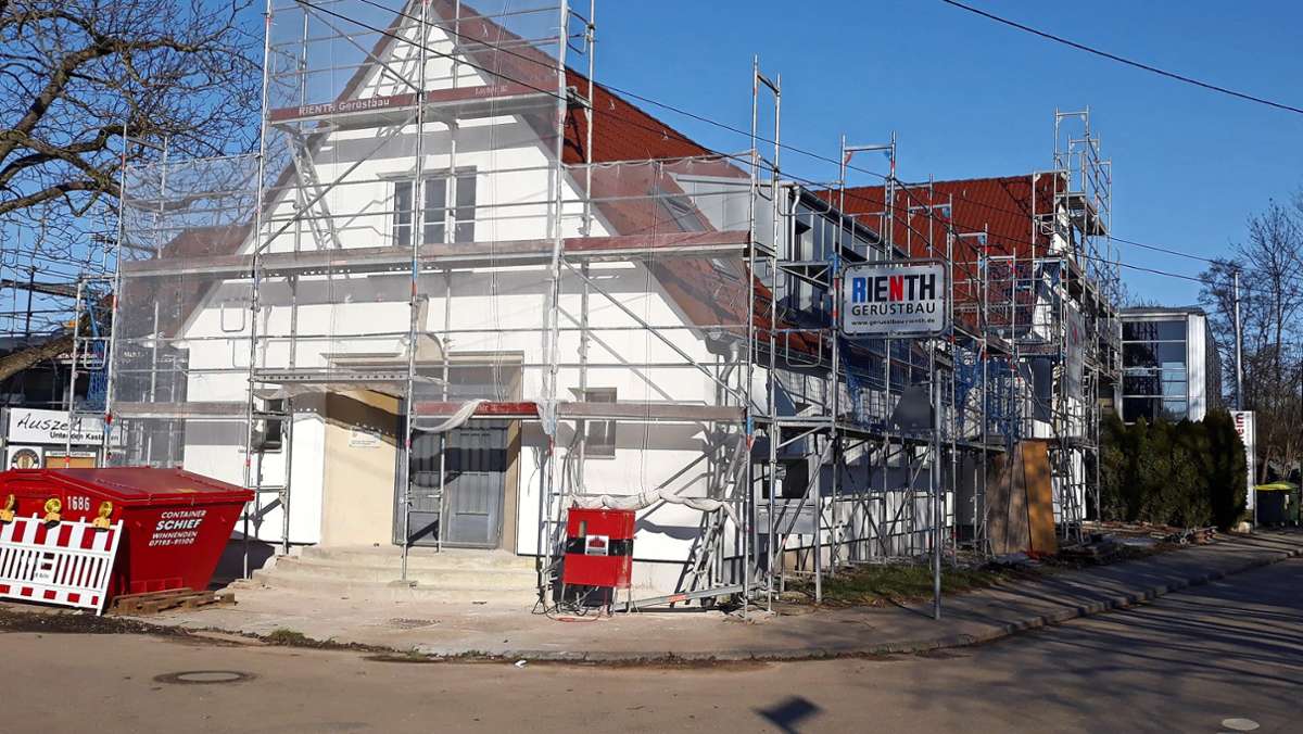  Im August 2019 war die Turn- und Versammlungshalle des TV Stammheim abgebrannt. Nun steht der Neubau kurz vor der Fertigstellung. 