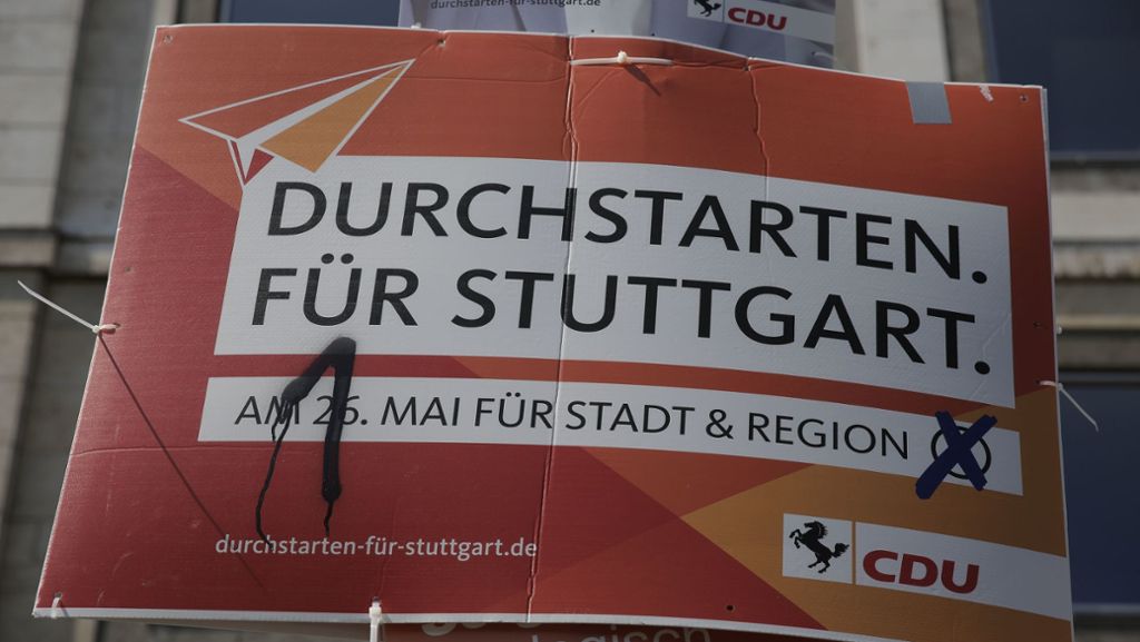Kommunalwahl in Stuttgart: CDU liegt noch in vier Stadtbezirken vorn
