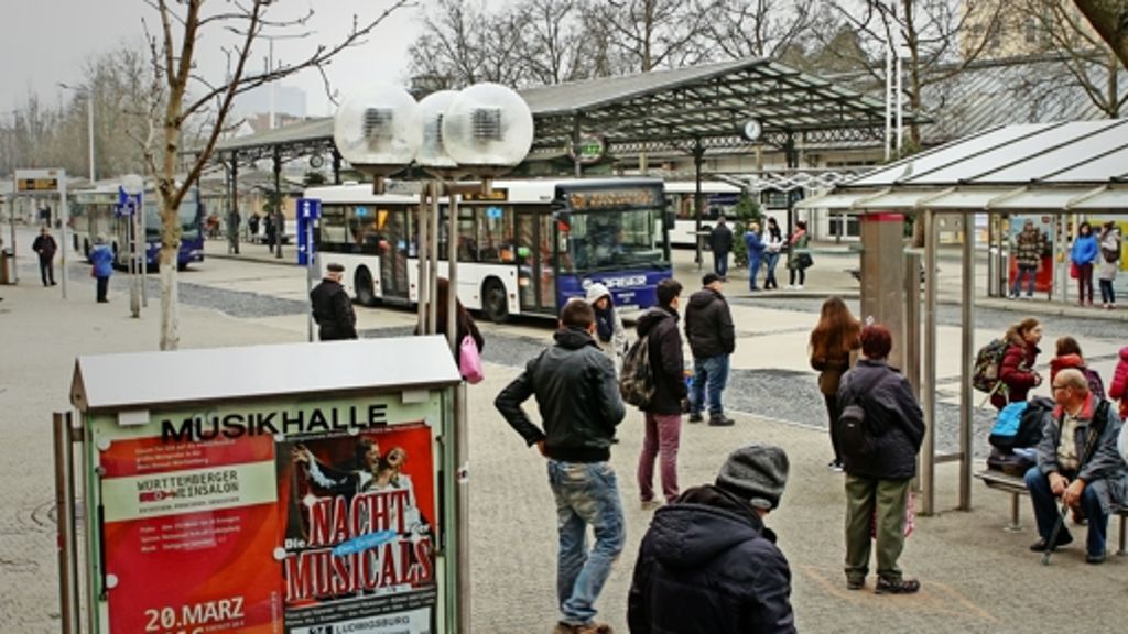 Ludwigsburger ZOB soll umgestaltet werden: Busterminal  mit Stadtbahnhalt?