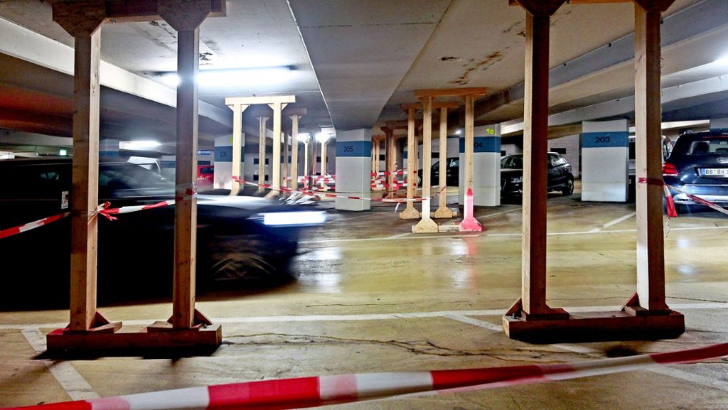 Marktplatz-Tiefgarage in Sindelfingen: Sieben neue Stellen für Sanierungsarbeit