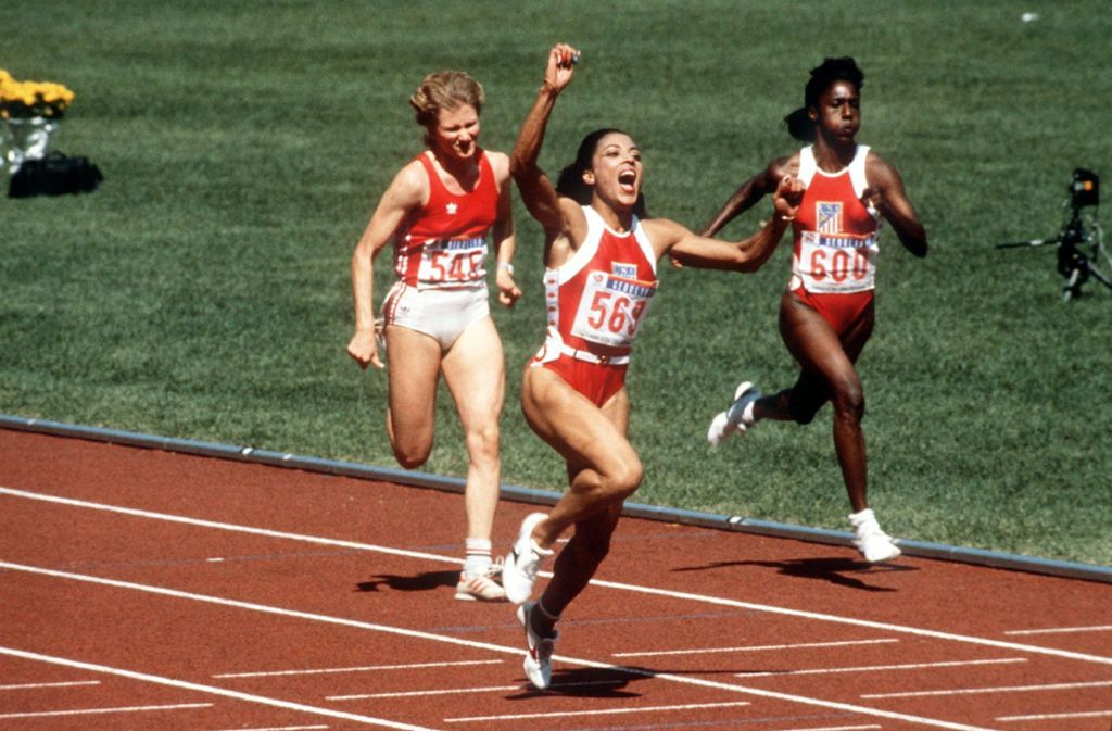 Platz 111: 200 Meter, Frauen: Florence Griffith-Joyner (USA) 21,34 Sekunden (29.9.1988 in Seoul)
