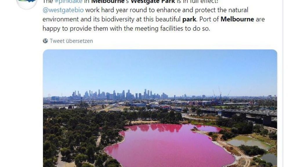 Australien: See in pink – Gewässer in Melbourne ist ein Touristenmagnet