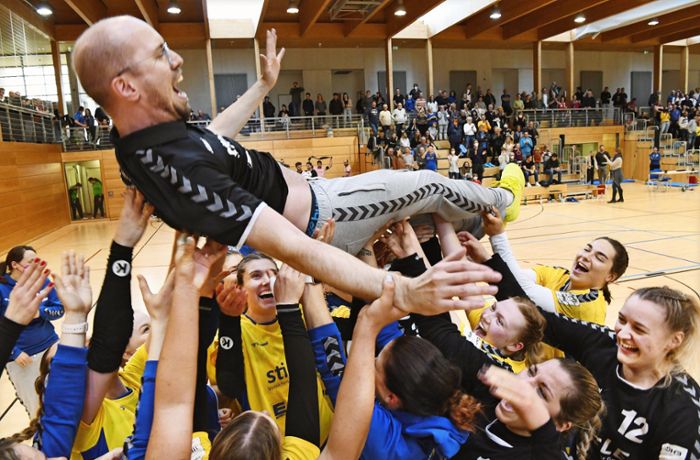 Handball in Echterdingen: Meisterparty mit kleinem Ärgernis