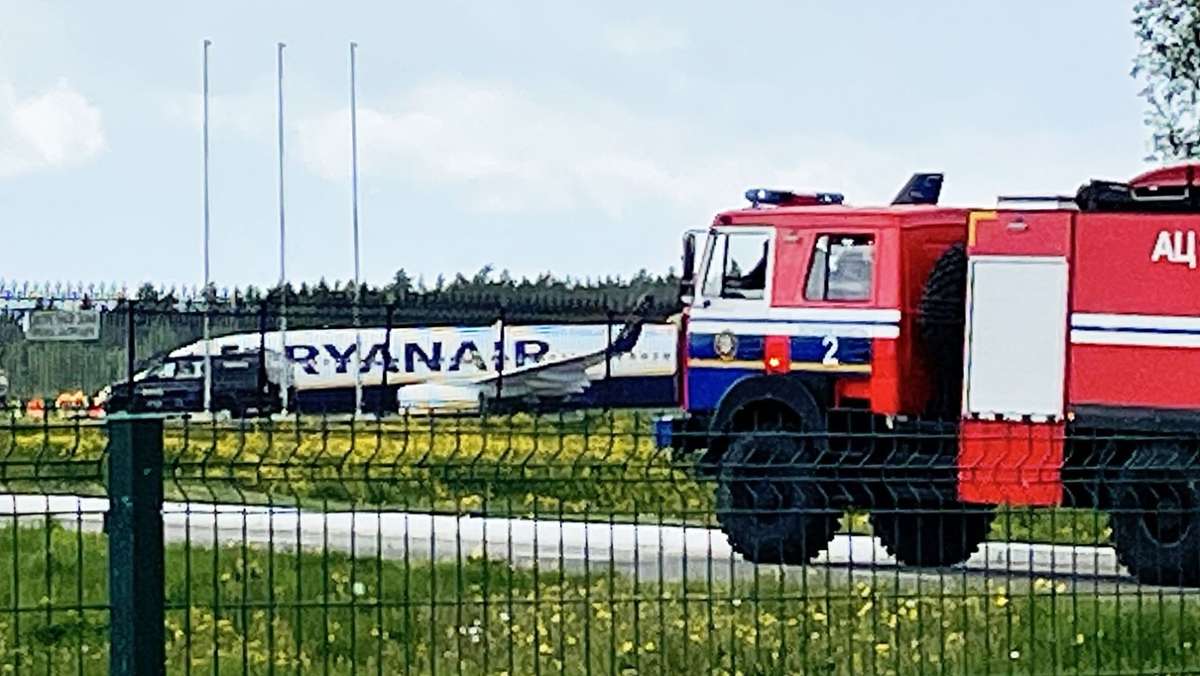 Ryanair-Zwangslandung in Belarus: Regimekritiker auf Flughafen in Minsk festgenommen