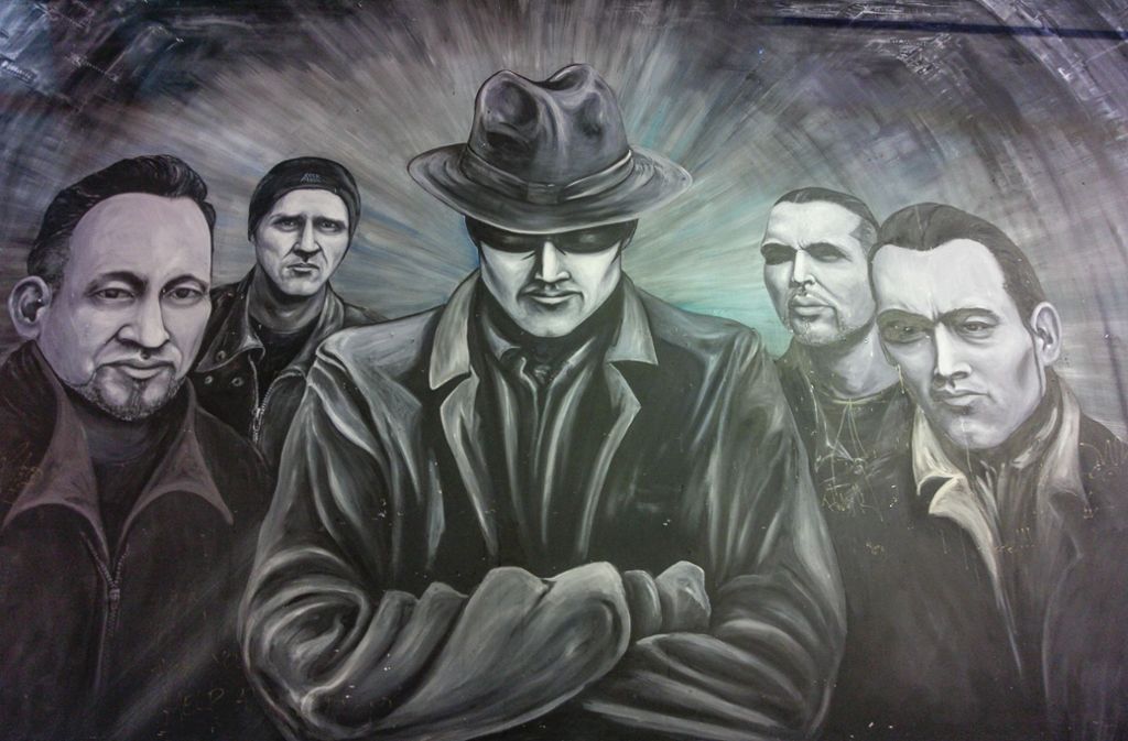 Die Rofa ist auch bekannt für ihre Wandmalereien. Hier ein Portrait der Band Volbeat.