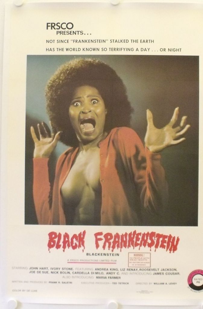 Platz 5: In den Sechzigern und Siebzigern rollte die Blaxploitation-Welle. Gängige Genres wurden mit schwarzen Darsteller für schwarzes Publikum modernisiert. Die mieseste der dabei entstehenden Produktionen? „Blackenstein“ alias „Black Frankenstein“, 1973 von Frank R. Saletri jämmerlich geschrieben und produziert ...