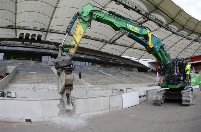 VfB Stuttgart: Umbau der Mercedes-Benz-Arena für EM 2024 gestartet