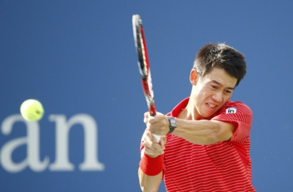als erster Japaner in der Tennis-Geschichte in das Halbfinale eines Grand-Slam-Turniers einzog.