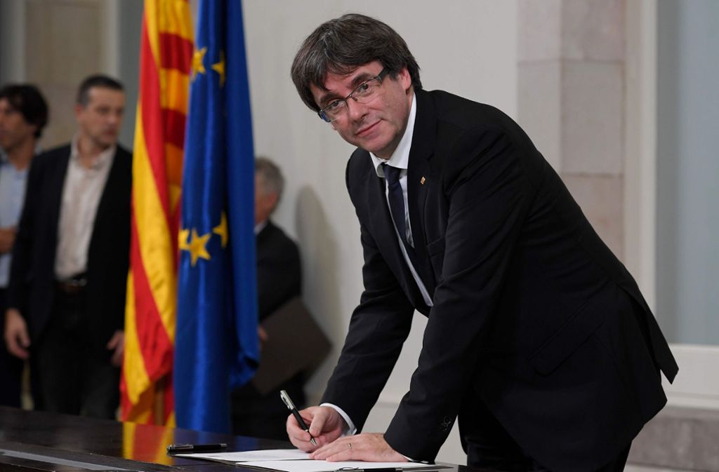 Kataloniens Separatisten-Führer Carles Puigdemont Foto: AFP
