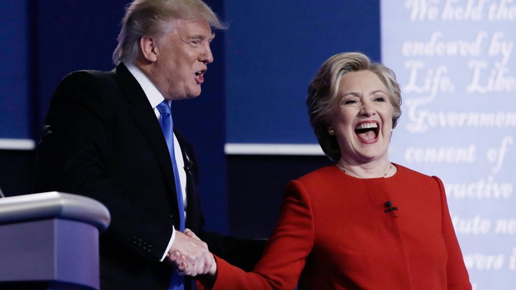 TV-Duell: Trump ziellos, Clinton gelassen