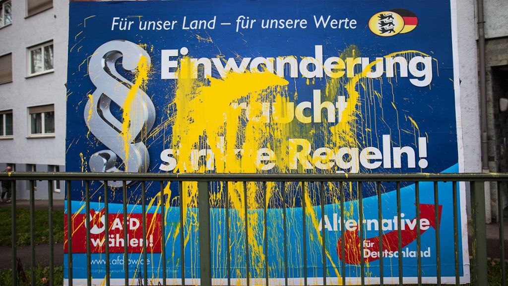 Tumult an AfD-Stand in Fellbach: Falscher Weg