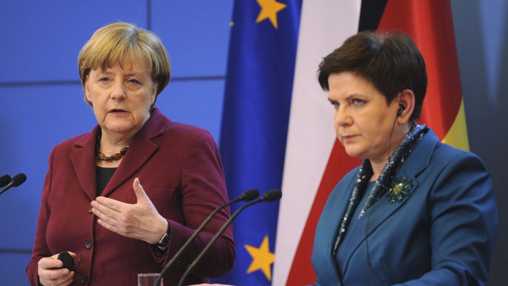 Staatsbesuch in Polen: Merkel pocht auf Rechtsstaatlichkeit
