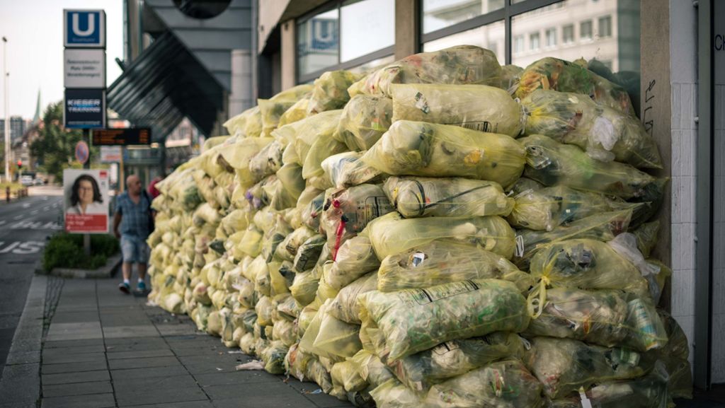 Gelber Sack in Stuttgart: Entsorger bitten um saubere Mülltrennung