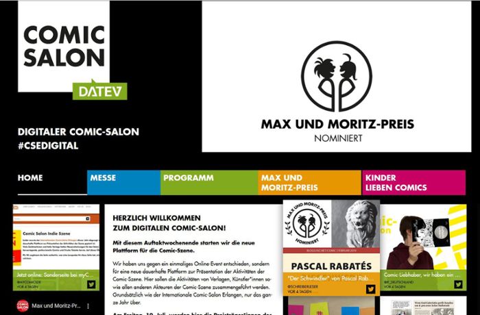 Comic-Salon Erlangen im Netz