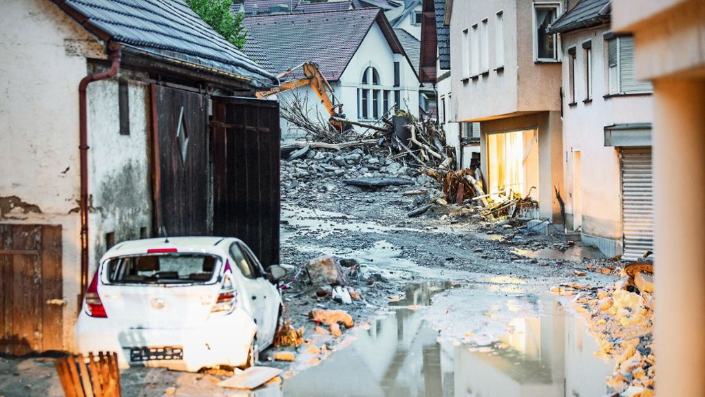 Starkregen in Baden-Württemberg: 100 Kommunen kämpfen gegen die Flut