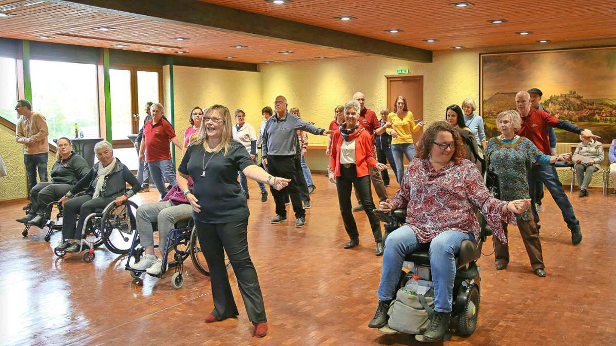 Line Dance in Beilstein: Tanzen? Das geht auch mit Handicap!