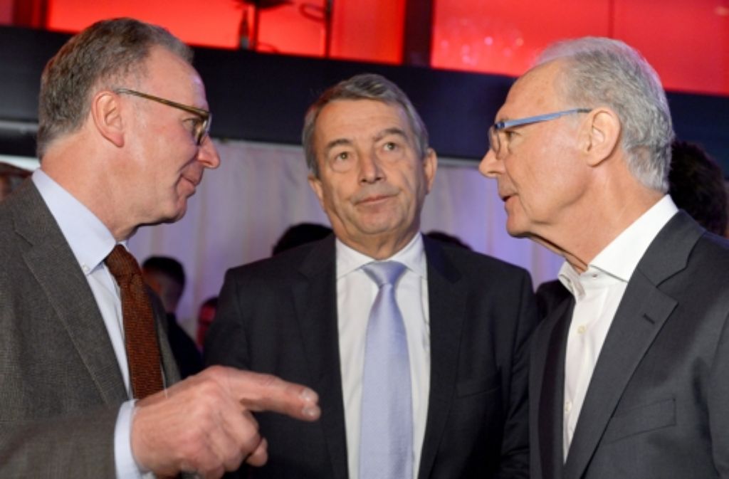 Rummenigge, Niersbach und Beckenbauer – was wussten sie über das Malta-Spiel? Foto: dpa