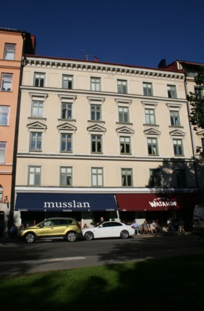 Das Haus, in dem Astrid Lindgren in den Dalagatan in Stockholm wohnte.