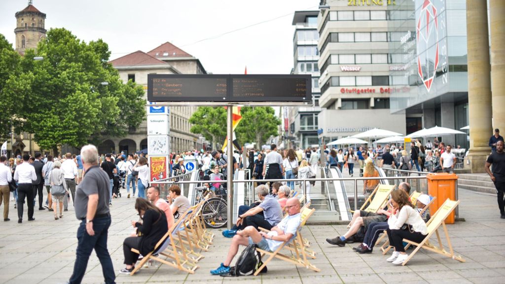 Picknicken in Stuttgart: Die Innenstadt, ein großer Platz zum Picknicken