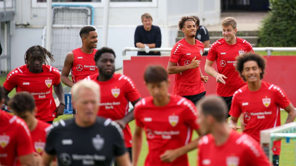 Training beim VfB Stuttgart: Ein Langzeitverletzter macht Fortschritte