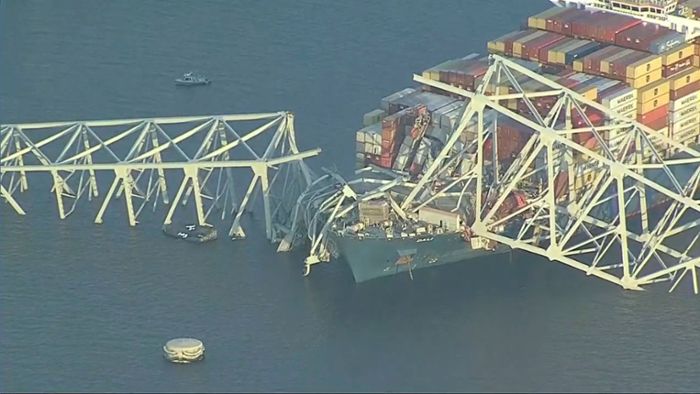 Baltimore: Brücke stürzt nach Schiffskollision ein