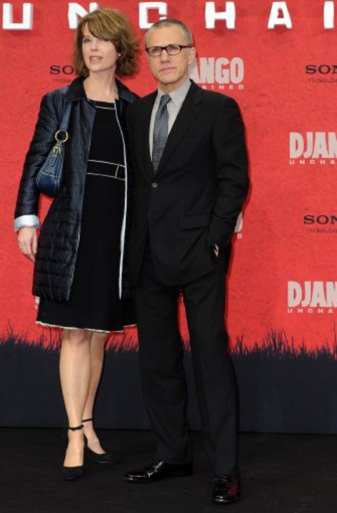 Der deutsch-österreichische Schauspieler Christoph Waltz mit seiner Frau Judith