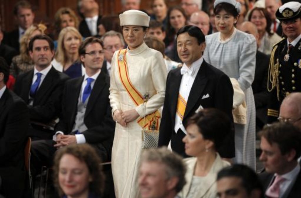 Japans Kronprinz Naruhito und seine Frau Masako - sie sieht man selten bei öffentlichen Auftritten.