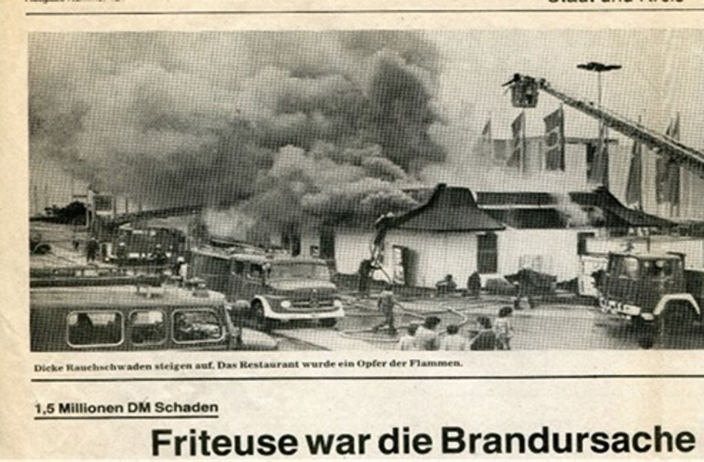 Am 29.5. 1985 dann die Hiobsbotschaft: der McDonalds am Breunigerland brennt ab, es entsteht ein Schaden von 1,5 Millionen Mark. „Das Gebäude war total zerstört, genau wie ich auch“, erzählt Fehr.