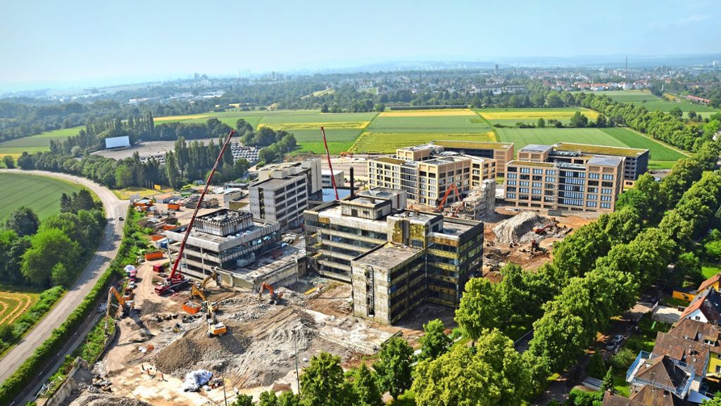 Baustelle in Kornwestheim und Ludwigsburg: Der neue Campus von Wüstenrot nimmt Gestalt an