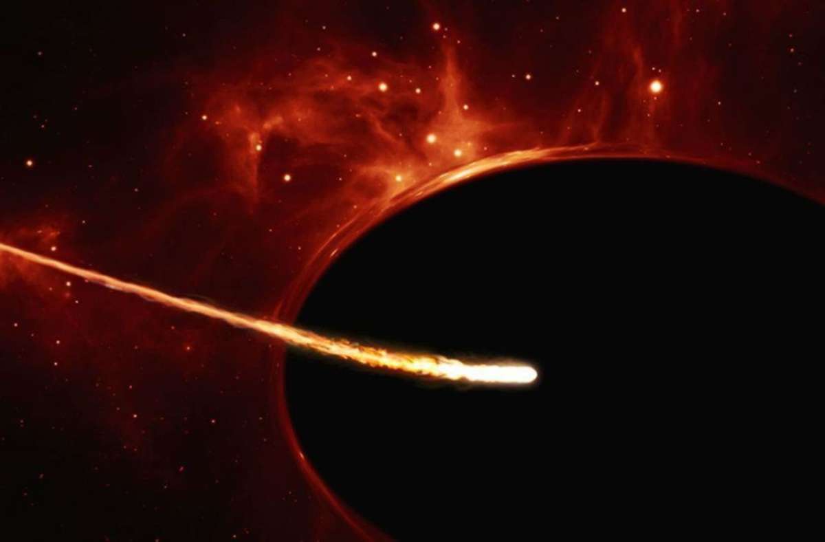 In Schwarzen Löchern ist die Materie so stark zusammengepresst, dass nichts ihrer enorm hohen Anziehungskraft entkommt.