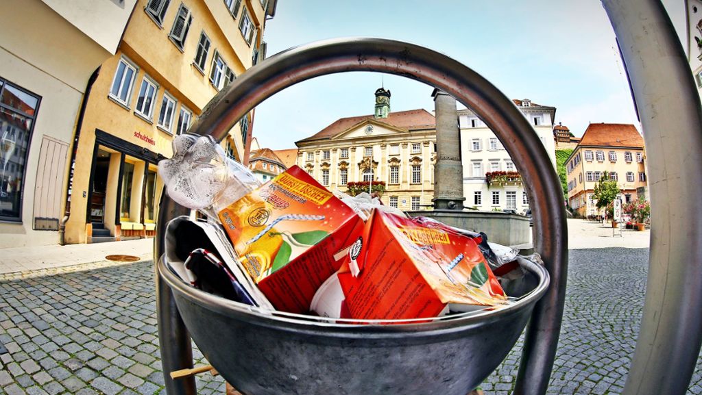 Müll in Esslingen: „Saubere Stadt“ versinkt im Dreck