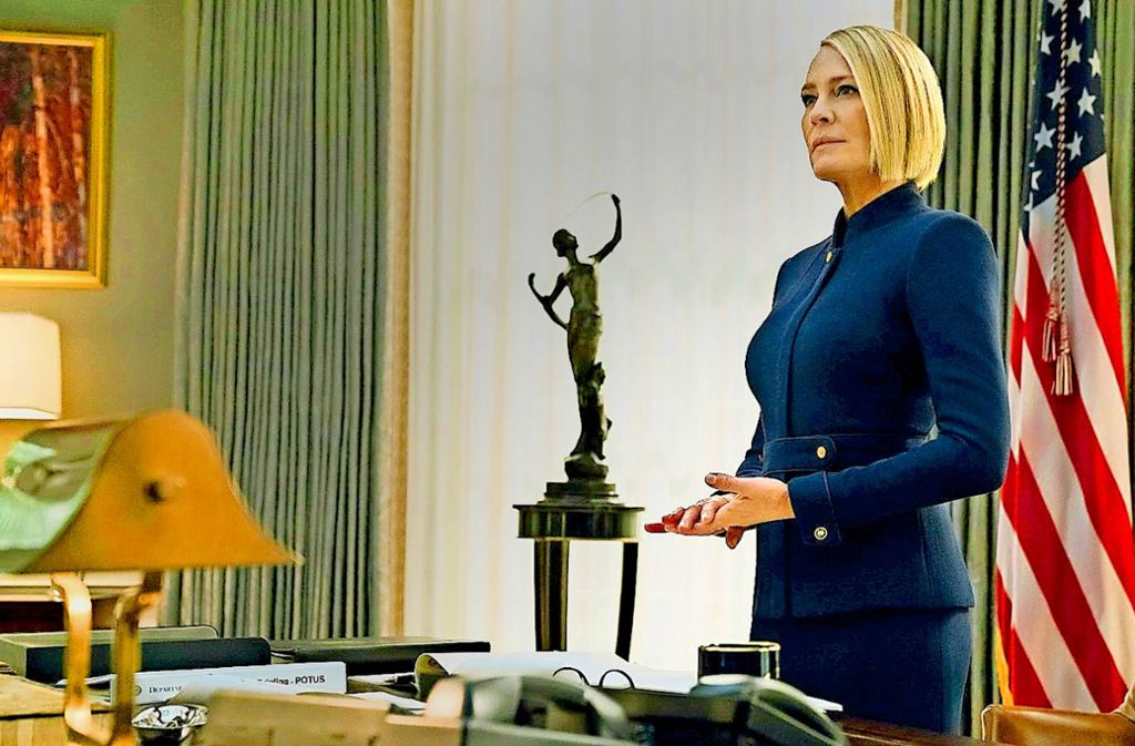 Im Zentrum der Macht angekommen: Robin Wright als Präsidentin Underwood Foto: Netflix