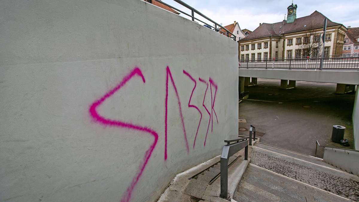 Kriminalität in Esslingen: Rechtsextremistische Schmierereien in Esslingen