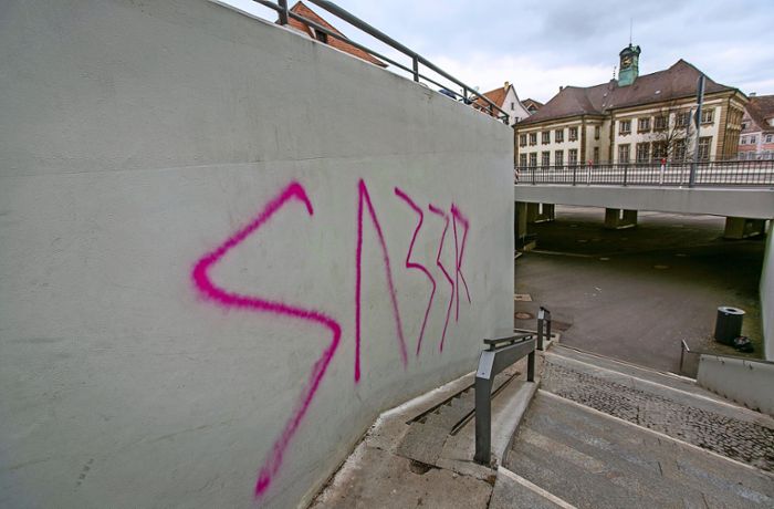Rechtsextremistische Schmierereien in Esslingen